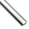 Profil Aluminiowy natynkowy MINI do taśm LED nawierzchniowy, nakładany 1m Czarny + Mleczny Klosz