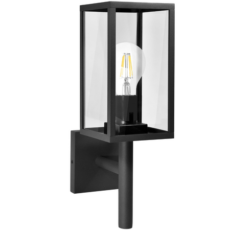 Kinkiet Ogrodowy Lampa Elewacyjna Malmo Góra E27 Grafit - GOLDLUX (Polux)