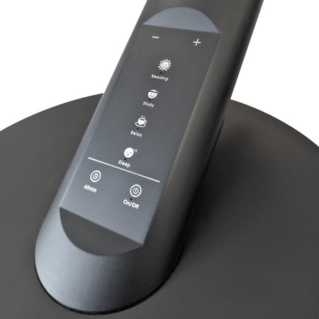 Lampka Biurkowa LED Stołowa 7W 400lm CCT 120° Czarna Ściemnialna Optimum Sanico Goldlux