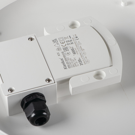 Plafon Lampa Sufitowa LED IPER Mikrofalowy Czujnik Ruchu 19W 2280lm 4000K IP65 Biała Kwadratowa KANLUX