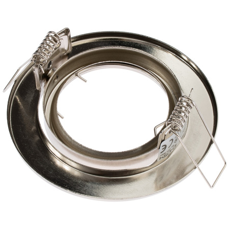 Oprawa HALOGENOWA Podtynkowa Ruchoma Okrągła Satyna Blacha GU10 MR16