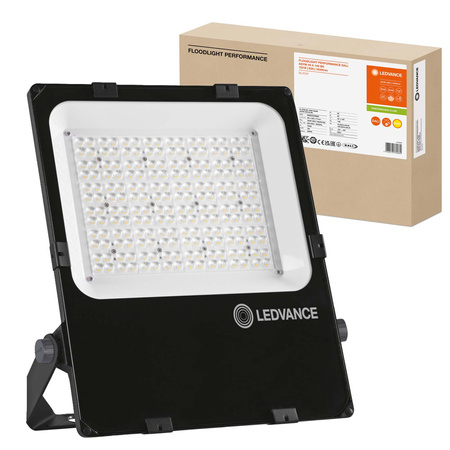 Naświetlacz LED Reflektor Zewnętrzny Lampa Ściemnialny 150W 18300lm 3000K IP66 Czarny Floodlight Ledvance
