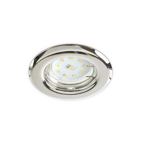 Oprawa Podtynkowa GU10 Halogenowa Wpuszczana Spot Oczko Chrom Okrągła Kobi