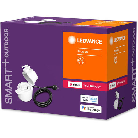 Inteligentne Gniazdko Sieciowe Zewnętrzne EU 230V 3680W 16A LEDVANCE SMART+ ZigBee z Przewodem