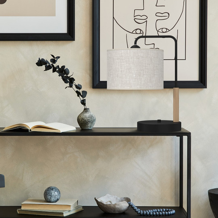 Lampa Stołowa ATLANTA 1xE27 Biurkowa Nocna Milagro