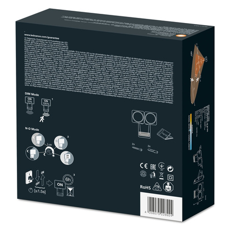 Naświetlacz LED Reflektor Zewnętrzny Lampa 16W 1500lm 4000K IP55 Szary Z Czujnikiem Ruchu i Zmierzchu Endura Ledvance