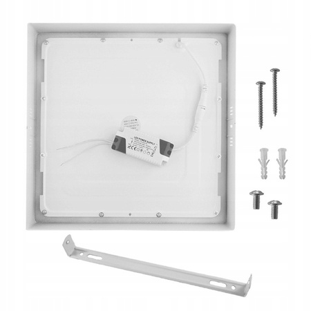 Panel LED Oprawa Sufitowa 24W 1920lm 6500K Zimny Natynkowy Kwadratowy Biały Proma Masterled