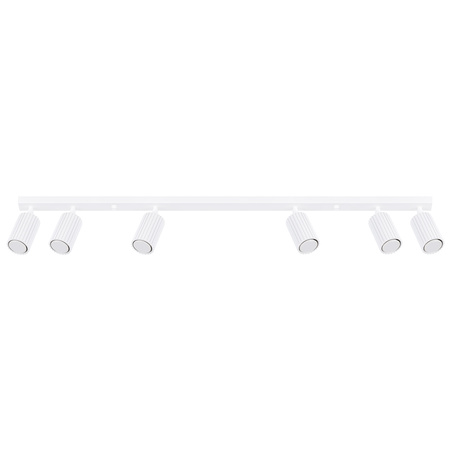 Lampa Sufitowa Reflektor Tuba Spot 6x GU10 Biała Karbon Deep Space SL.1547 Sollux