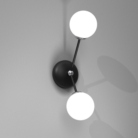 Lampa Ścienna Kinkiet JOY Czarna 2xE14 Milagro