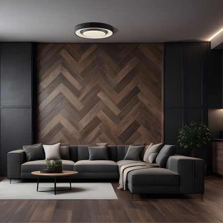 Plafon LED Oprawa Sufitowa 72W 8000lm CCT 120° Biała Czarna IP44 Pilot Ściemnialna Zygmunt Sanico Goldlux