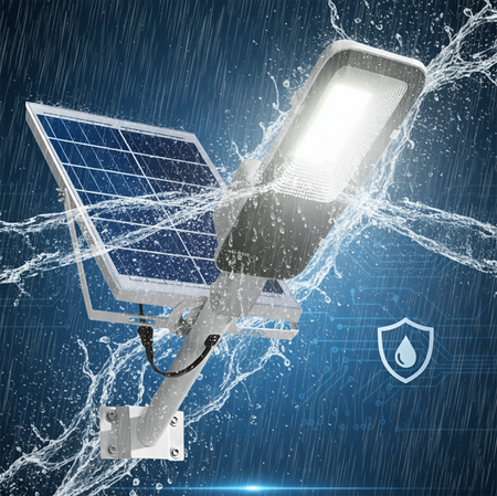 Lampa Solarna Uliczna LED 800W 80000lm 6500K Zimna Czujnik Zmierzchu MOCNA Latarnia Ogrodowa z Regulowanym Panelem + Uchwyt i Pilot