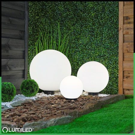 Lampa Oprawa Ogrodowa Zewnętrzna KULA LED LUMIKULA2 20cm E27 IP65 LUMILED
