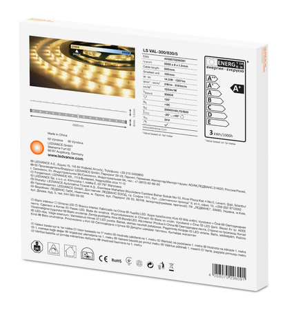 Taśma LED Pasek 24V 14,5W 300LED Ciepła 5m Ledvance