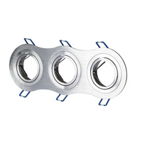 Oprawa Sufitowa Podtynkowa 3xGU10 Okrągła Aluminium VT-784 V-TAC