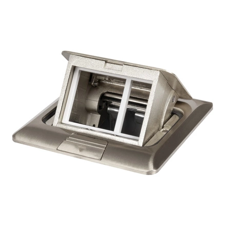 Puszka Podłogowa BIURO+ 12x12cm Aluminium KANLUX