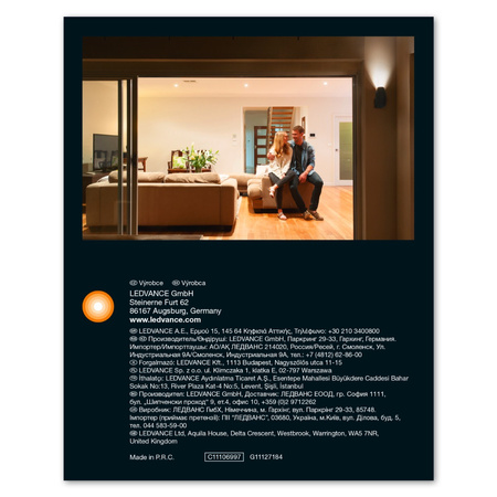 Lampa Ogrodowa Zewnętrzna Kinkiet Elewacyjny LED GU10 IP44 Szary Endura Ledvance