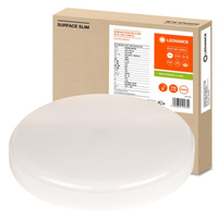 Plafon LED Lampa Sufitowa 35W 3680lm 4000K Neutralna z Czujnikiem Ruchu Zmierzchu Natynkowa Biały 35cm Surface Ledvance