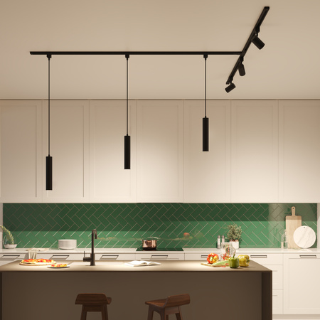 Lampa Wisząca na Szynę Oświetleniową Szynoprzewód LED GU10 Jednofazowa Czarna EasyLink Paxie Philips