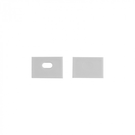 Profil Aluminiowy LED do Płyt GK Gipsowych REGIPS Szeroki Podpłytkowy do Glazury Biały 1m z Kloszem Mlecznym do Taśm LED + Zaślepki seria GNS Ecolight