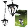 Lampa Ogrodowa Wisząca Zewnętrzna E27 LED Latarnia Czarna ARETOS LUMILED