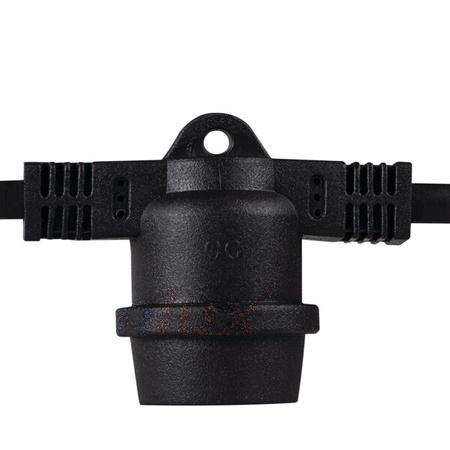 Girlanda Ogrodowa Zewnętrzna Łańcuch Świetlny GRL 15xE27 IP44 15m Czarna Kanlux