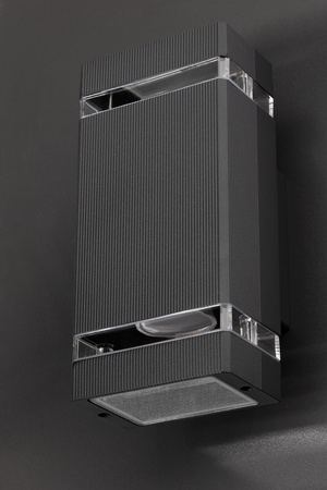 Lampa Ogrodowa Kinkiet Elewacyjny góra dół 2xGU10 VELA IP54