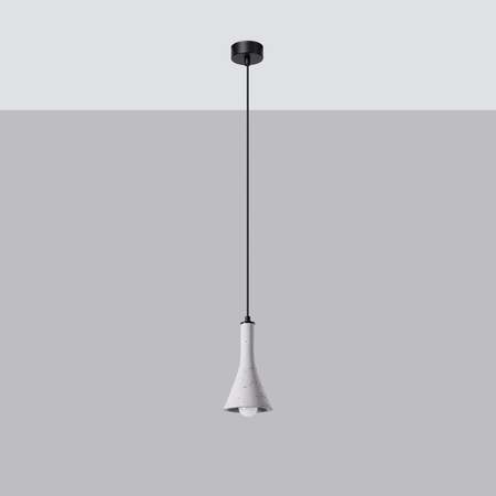 Lampa Sufitowa Wisząca Zwis E14 Żyrandol Geometryczna Szara Nowoczesna Rea Sollux