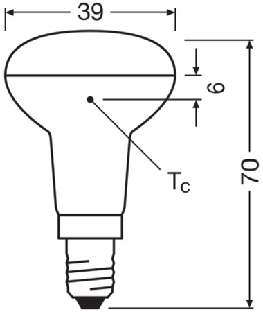 Żarówka LED R39 Reflektor E14 1.5W = 25W 110lm 2700K Ciepła 36° STAR Osram