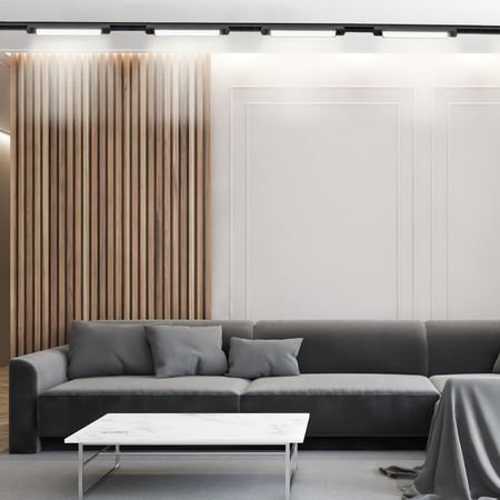 Zestaw Szyna Oświetleniowa Szynoprzewód 1m + Lampa Szynowa LED 30W 4000K Czarna