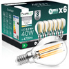 6x Żarówka LED E14 Kulka P45 2,2W 470lm = 40W 4000K Neutralna 360° Filament KLASA A LUMILED
