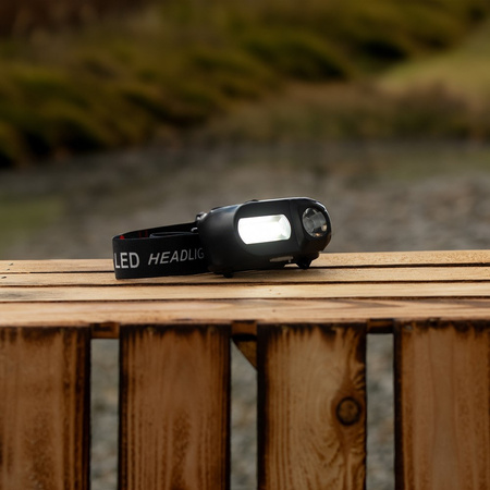 Latarka Czołowa LED Akumulatorowa XPE + COB VA0115 Vayox