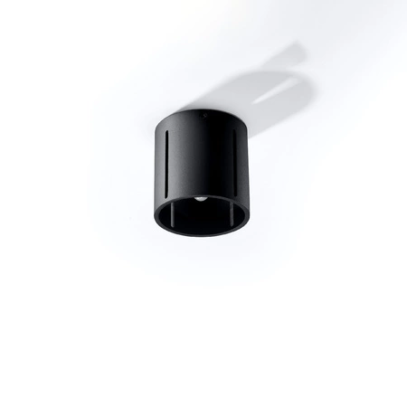Lampa Sufitowa Oprawa Natynkowa SPOT TUBA G9 Cylindryczna Czarna Nowoczesna Inez Sollux