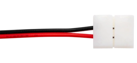 Złączka do taśmy LED 2PIN 1-stronna zatrzask z przewodem 10mm