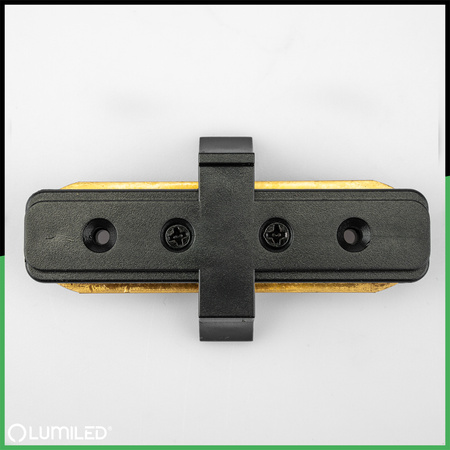 Łącznik Prosty Czarny do Listew Szynowych Jednofazowych Szynoprzewodów LUMILED