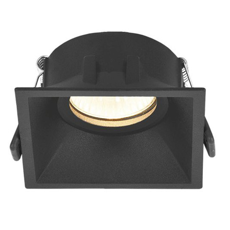 Oprawa Podtynkowa Wpuszczana HALOGENOWA Punktowa Kwadrat GU10 Czarna Videx