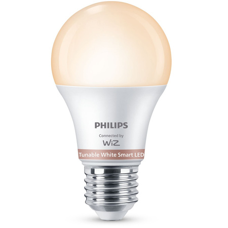 2x Żarówka LED E27 A60 8W = 60W 806lm 2700-6500K TW Inteligentna SMART WiFi Bluetooth Aplikacja WiZ Philips