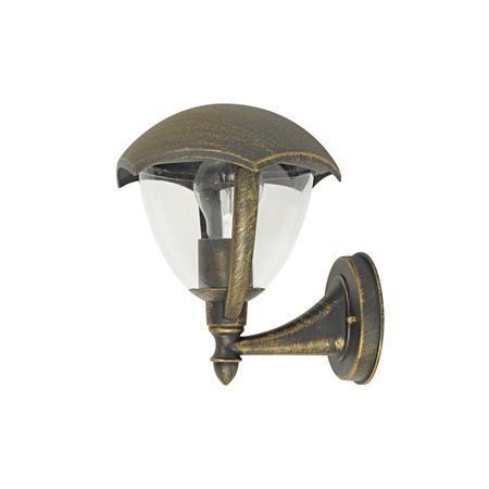 Lampa Ogrodowa Zewnętrzna Kinkiet Elewacyjny LED E27 IP44 Złoty Klasyczny Miami Rabalux