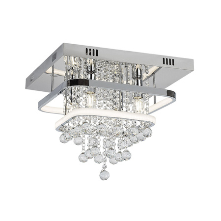 Lampa Sufitowa LED Podsufitowa 36W 2430lm 4000K Ściemnialna Chrom Klasyczny Pallas Rabalux