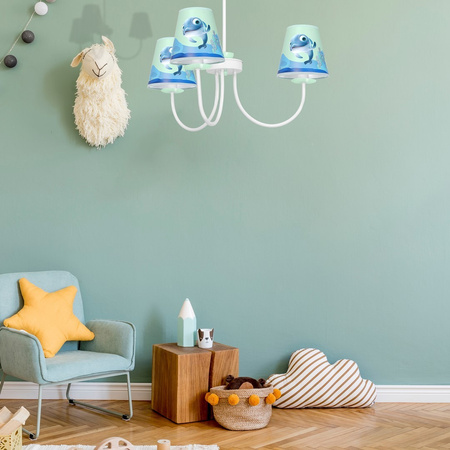 Lampa Sufitowa Żyrandol DELFINKA FINKA MiniMini 3xE14 Milagro