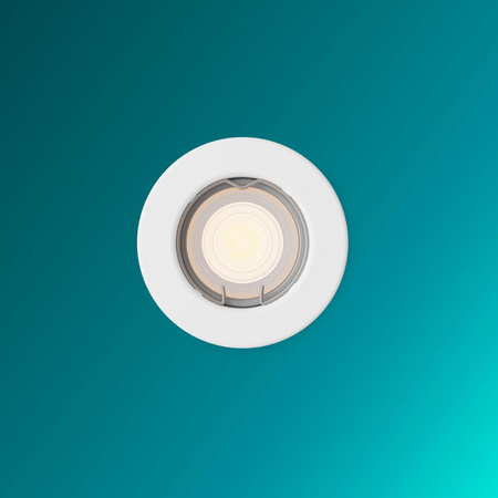 Oprawa Podtynkowa Wpuszczana LED GU10 Stała Aluminiowa Okrągła Biała Peridot Philips