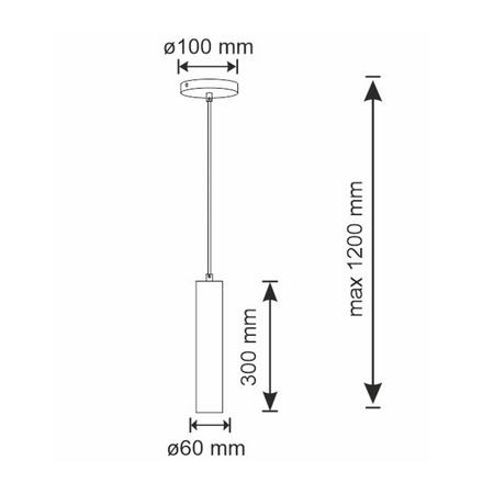 Lampa Wisząca Sufitowa NAPOLI 1x GU10 Zwis Złota GOLDLUX (Polux)