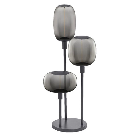Lampa Stojąca Oprawa Ozdobna Podłogowa Dekoracyjna Vintage 3xE27 Ciemny Szary Stick LEDVANCE