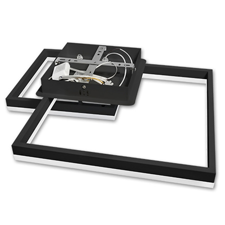 Lampa Sufitowa Żyrandol LED 70W CCT GALAXIS HERKULES Czarny + Pilot Sterujący