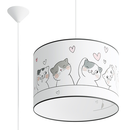 Lampa Sufitowa Wisząca Zwis E27 Żyrandol Owalna Wielokolorowa Nowoczesna Cat Sollux