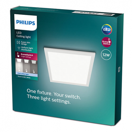 Panel LED 30x30 12W 1200lm 4000K SceneSwitch Biała Touch Philips