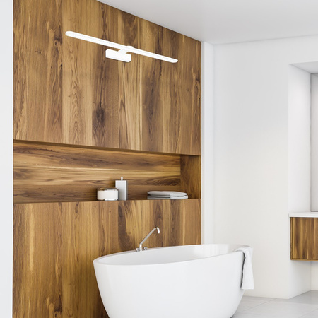 Lampa Ścienna Kinkiet SPLASH Biała 60cm 12W LED Milagro