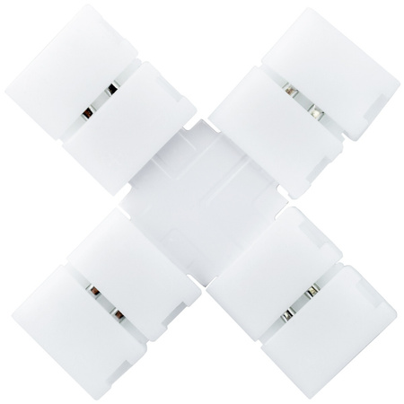 Złączka poczwórna typ X do jednokolorowych taśm LED 2PIN 8mm