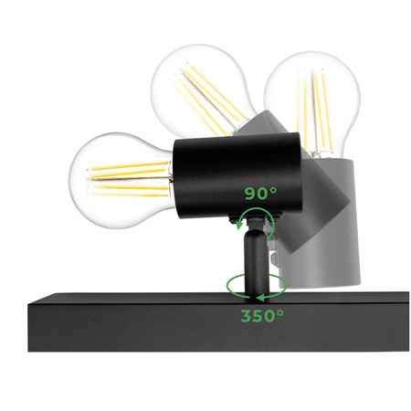 Lampa Sufitowa SPOT TUBA Reflektor Oprawa Halogenowa 3x E27 GLASA LUMILED