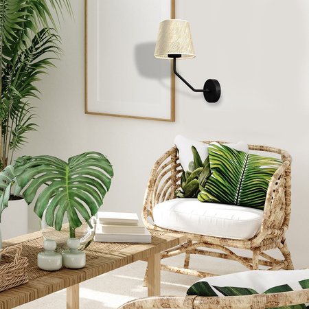 Lampa Ścienna Kinkiet ETNA Czarna 1xE27 Milagro