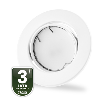 Oprawa HALOGENOWA Podtynkowa Ruchoma Okrągła AURELI Biała Blacha MR16 GU10